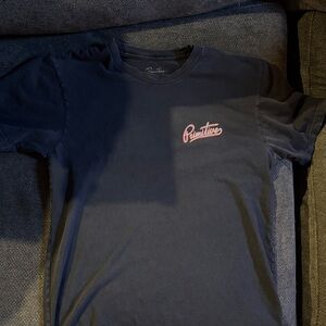 Primitive Dark Blue Tee with Pink Logo